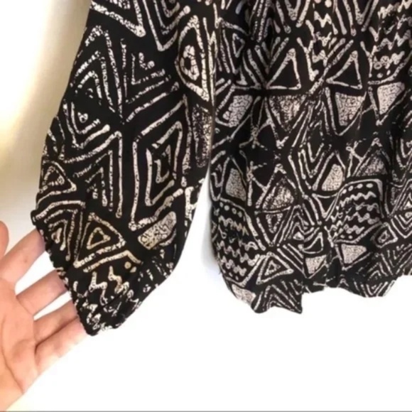 Mossimo Aztec Printed Tassel Top - Picture 2 of 6